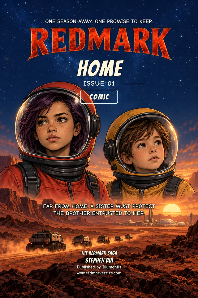 Redmark: Home, Issue 01, comic cover